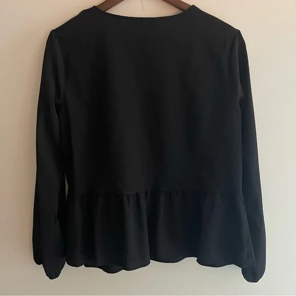 🌈 2 for $30!! 🌈 NWT Nine West Peplum Blouse - Picture 6 of 9